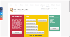 Desktop Screenshot of lostdogsarizona.org